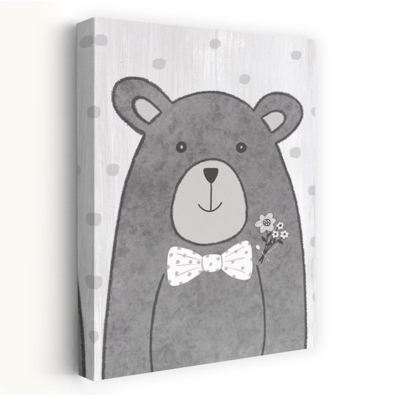 Petit ours fantaisiste, art contemporain, H 24 po x l 16 po