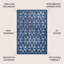 Tapis intérieur / extérieur bleu marine Arionna-2061875546