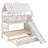Twin Over Twin Bunk Bed With Trundle And Slide-1290395701