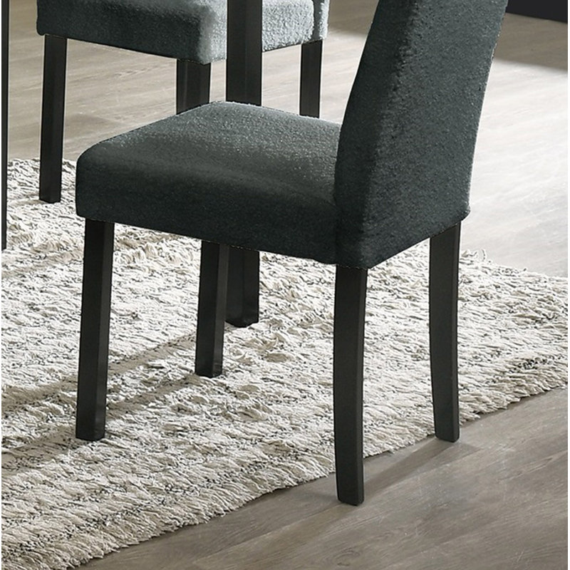 Ensemble de salle à manger 5 pièces Coussins de coin-repas rembourrés 4X, Gris