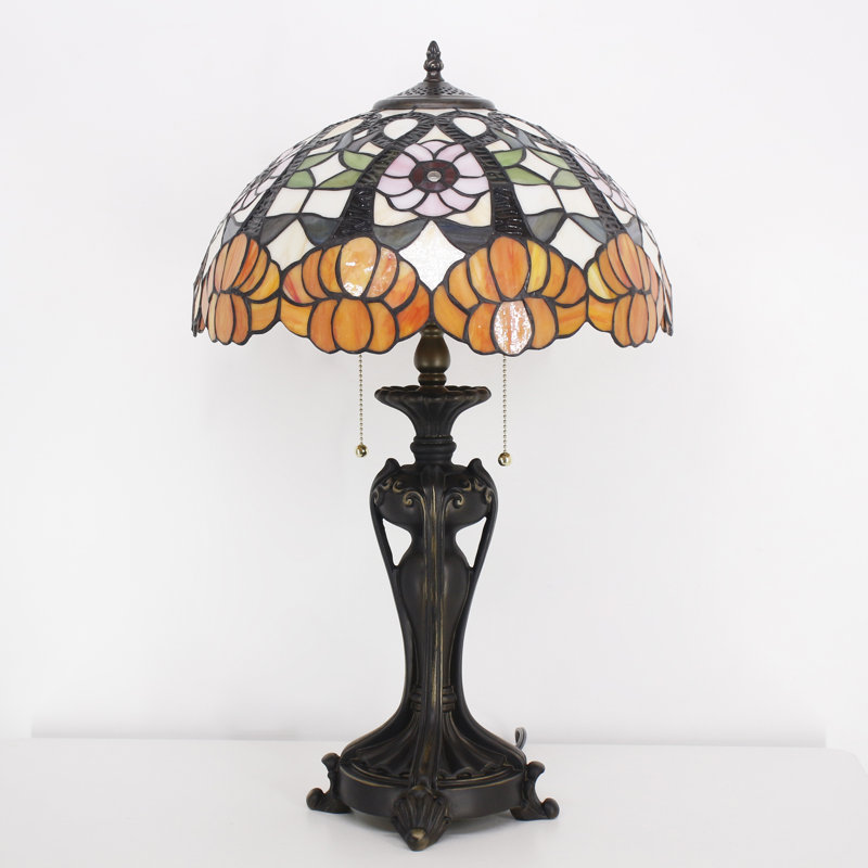 Lampe de table en vitrail Tiffany