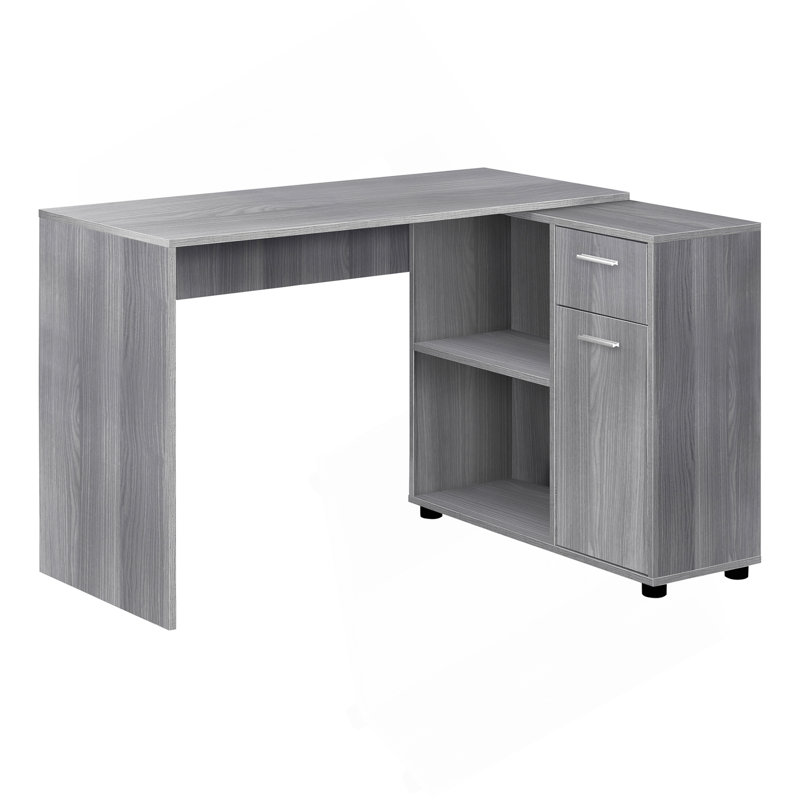 Bureau d'ordinateur Laci, bureau personnel, coin, tiroirs de rangement, L 46 po, forme en L, bureau, ordinateur portable, stratifié