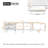 Rattan TV Stand With 3 Cabinets & 2 Drawers, Rattan-Inspired Media Console Table For Tvs Up To 80'', LED Light Entertainment Center, TV Cabinet For Living Room, Bedroom, Home Theatre