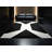 Machine Washable Manhasset Contemporary Geometric Shapes Rug in Black – Black Binding-1178542425