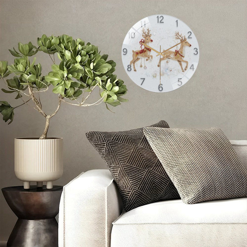 Horloge murale de Noël 12 pouces