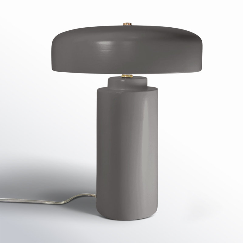 Hardacre Ceramic Table Lamp, Gloss Gray