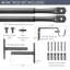 Ersula Metal Adjustable Single Curtain Rod-715737010-715737008