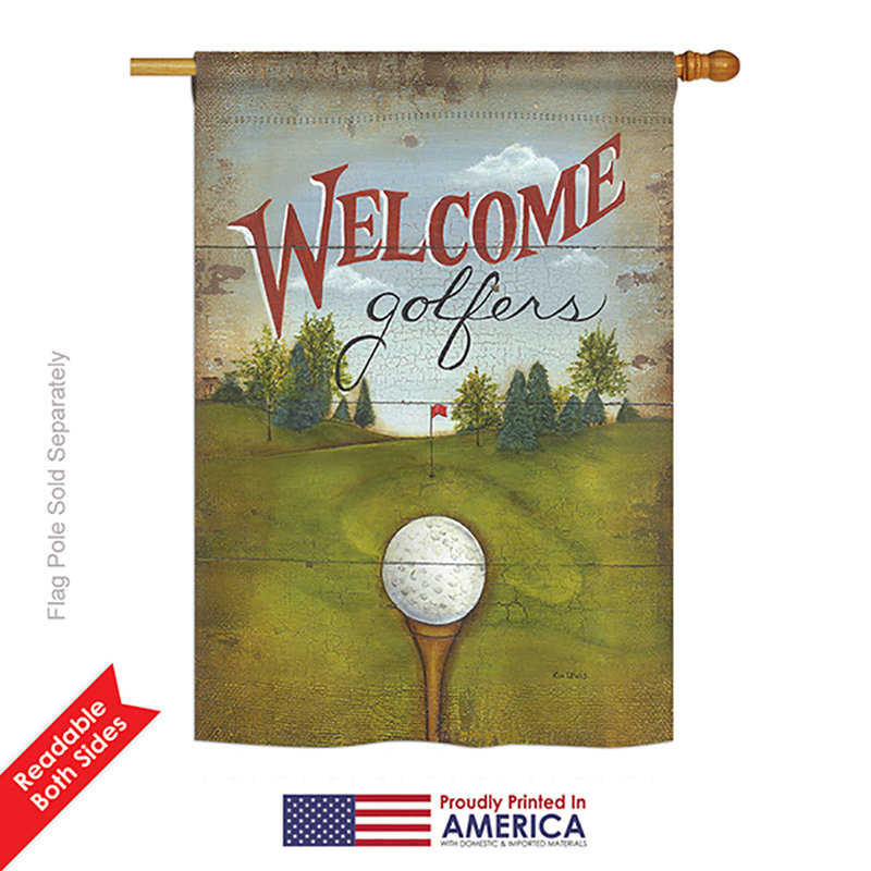 Double Sided 40'' H x 28'' W Polyester House Flag