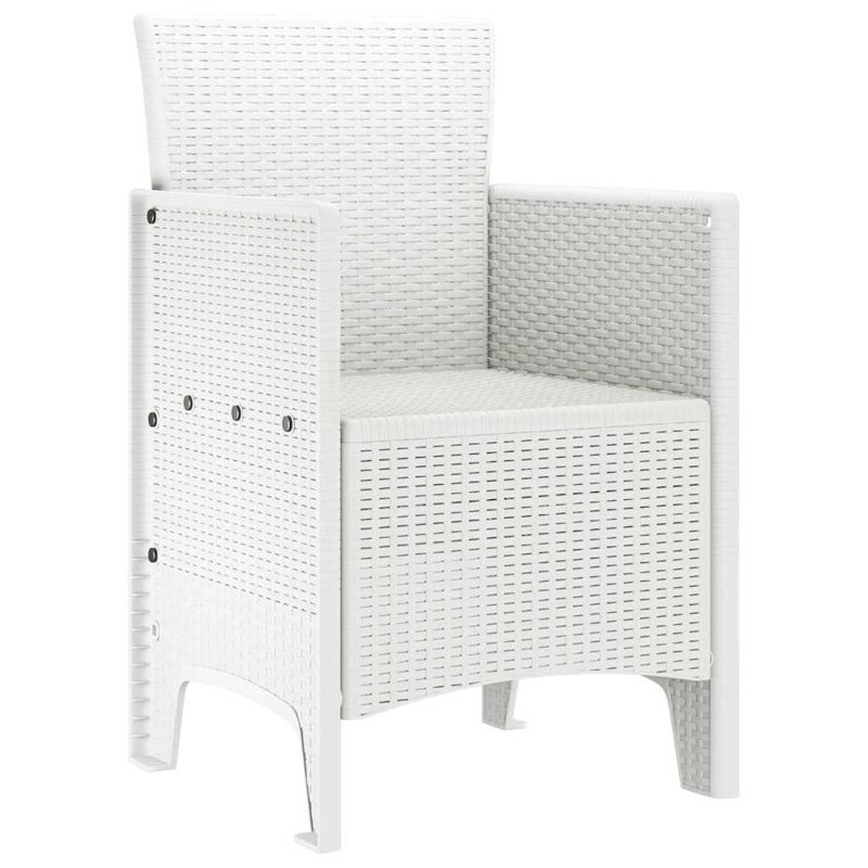 Patio Dining Side Chair, White