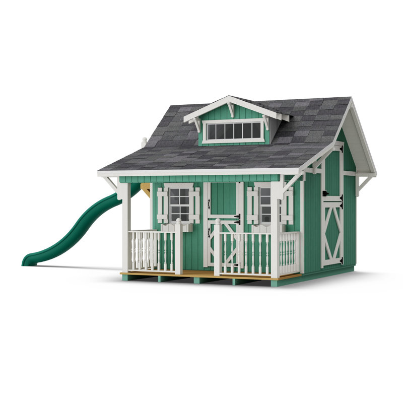 Craftsman Outdoor Wood Playhouse, 11' x 8'