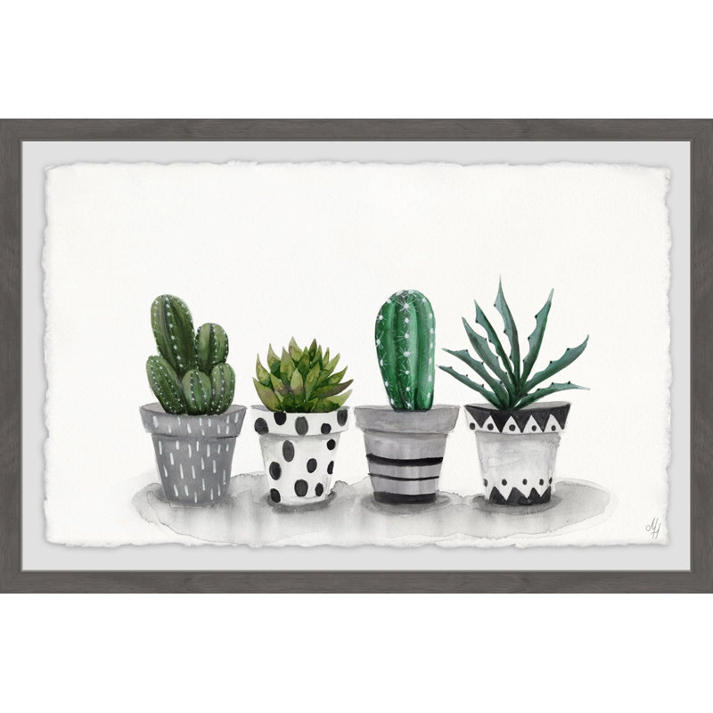 Pretty Pots - Single Picture Frame Painting, 41cm H x 61cm W 
