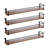 4 Piece Wall Mounted Spice Organizer Rack