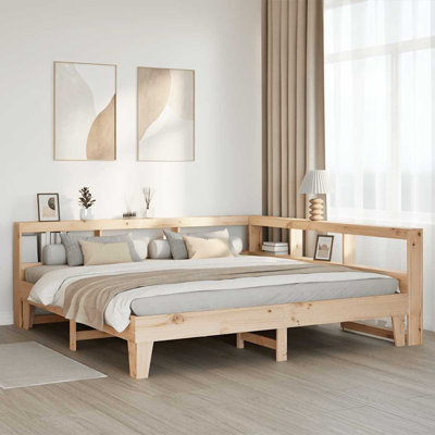 Solid Wood Storage Bed