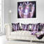3D surréel mauve - coussin imprimé abstrait-29604310-29604313