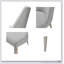 Ensemble de 2 chaises de salle à manger rembourrées avec rembourrage moelleux et design moderne pour une assise confortable et élégante