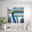 Blue Crossing I Painting by Janice Sadler-26775304-26775305