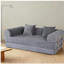 Canapé-lit 2 en 1 pliable, canapé-lit convertible pliable sans os de 75 pouces, canapé-lit en mousse à mémoire de forme avec 2 coussins pour le salon