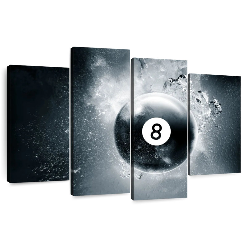 Goutte d'eau Senne Eight Ball, H 14 po x l 24 po