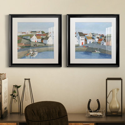 " Old Coast Town I " 2 - Pieces