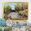 «Summer River Landscape V», reproduction sur toile flottante