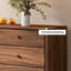 Commode d'appoint simple noyer noir-1114841860