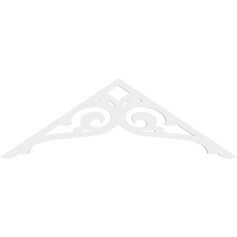 Bordure de pignon en PVC de qualité architecturale Bordeaux (4/12), H 10 po x l 60 po x P 1 po, 4/12, Plastique