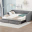 Lit de jour simple tapissier très grand avec deux tiroirs, gris-1739303655