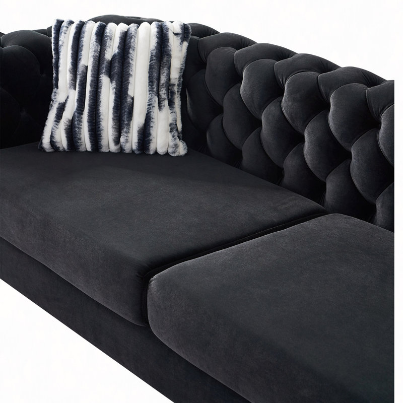 Canapé Chesterfield Chesterfield, Noir