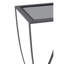 Cockrell Glass Top Cross Legs End Table