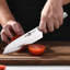 Couteau Santoku de 7 po Klaus Meyer Contour (avec mise à la terre creuse)