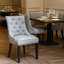 Chaise capitonnée capitonnée grise -580247408-665984342
