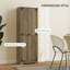 Garde-manger ferme 67 po, armoire de rangement autoportante avec tablettes réglables, armoire de rangement haute avec portes encastrées, gris vieilli-1155067306