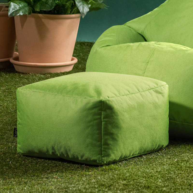 icon Indoor Outdoor  Pouffe, 38cm, Lime Green
