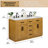 54'' Double Bathroom Vanity with Drawers, Shelf, Outlet, and Engineered Marble Top-2010840389-2010840390