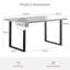 Anizoba Modern 150 x 90cm Dining Table with Thickened Top and Legs-1139152825