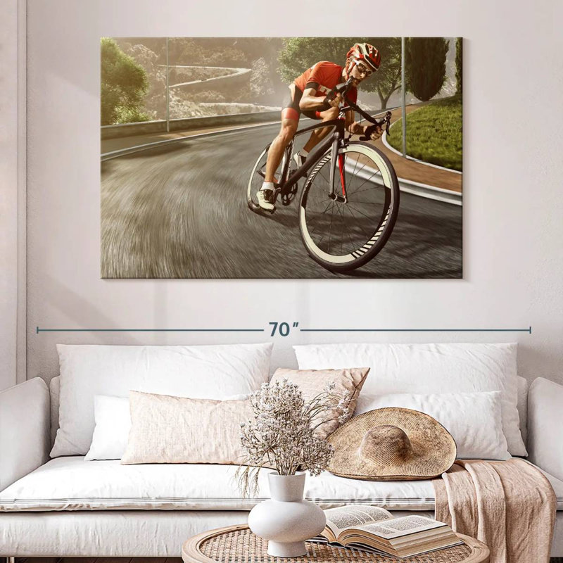 Cyclisme sur route sinueux Sireci, H 34 po x l 51 po