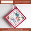 Coussinets chauffants de 8 po x 8 po résistants à la chaleur de la Maison Hermine 100% coton avec boucles pour les décorations de Noël de Noël, cuisson, cuisson, cuisson des casseroles chaudes (paquet de 1, Chromo)