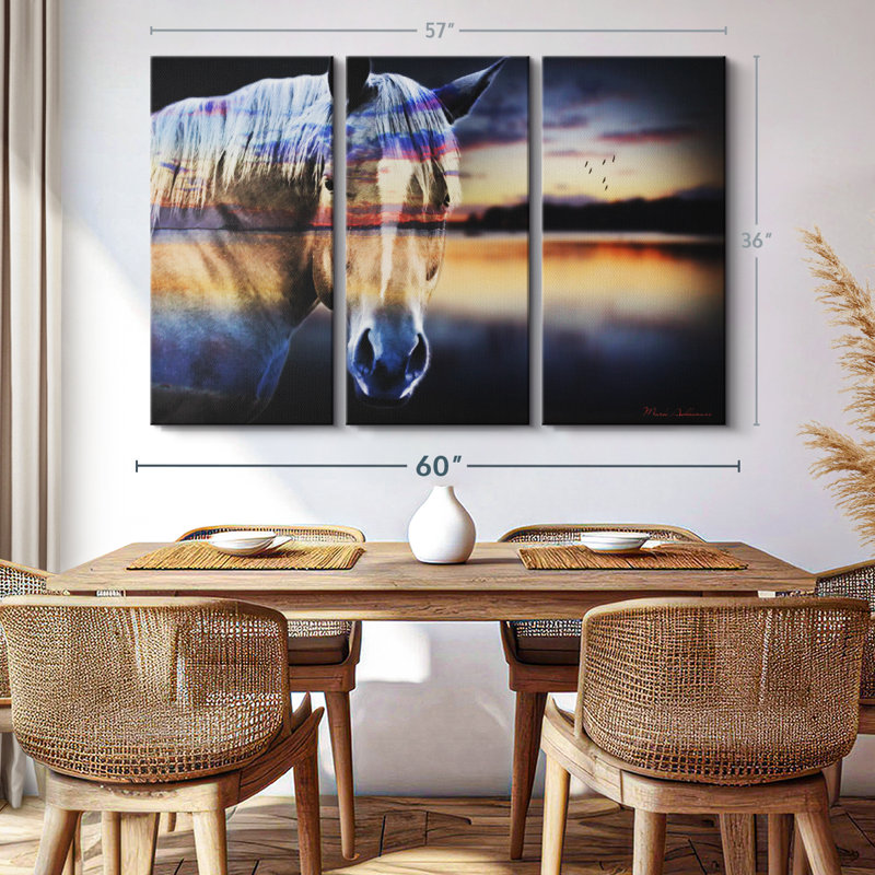 "Maefewgvp" sur toile, H 36 po x l 57 po x P 1,25 po
