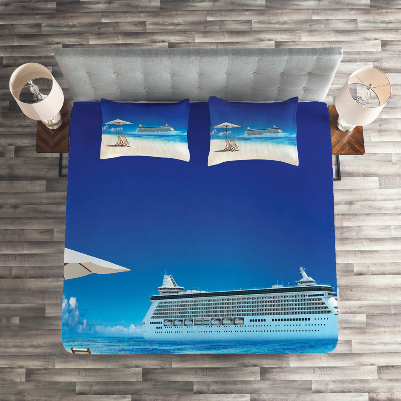 Coastal Polyester Coverlet