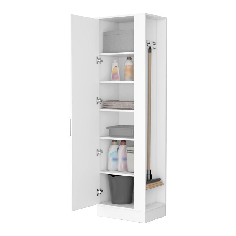 Grande armoire de rangement à 2 portes et 6 tablettes