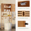 Rangement au-dessus de la toilette l 24,8 po x H 65,9 po x P 9,4 po