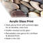 Impression de galets bruns sur verre acrylique-627109622