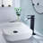 Single Handle Bathroom Vanity Sink Faucet with Waterfall Spout-115827410