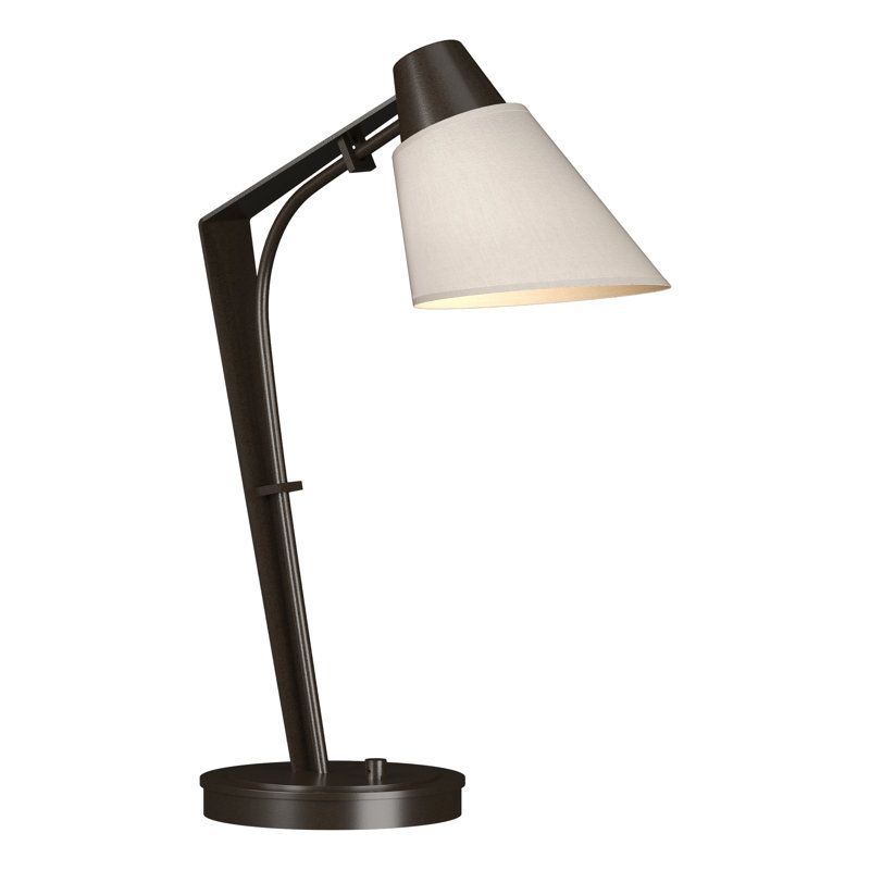 Reach 21.9" Desk Lamp, Flax, Oil Rubbed Bronze