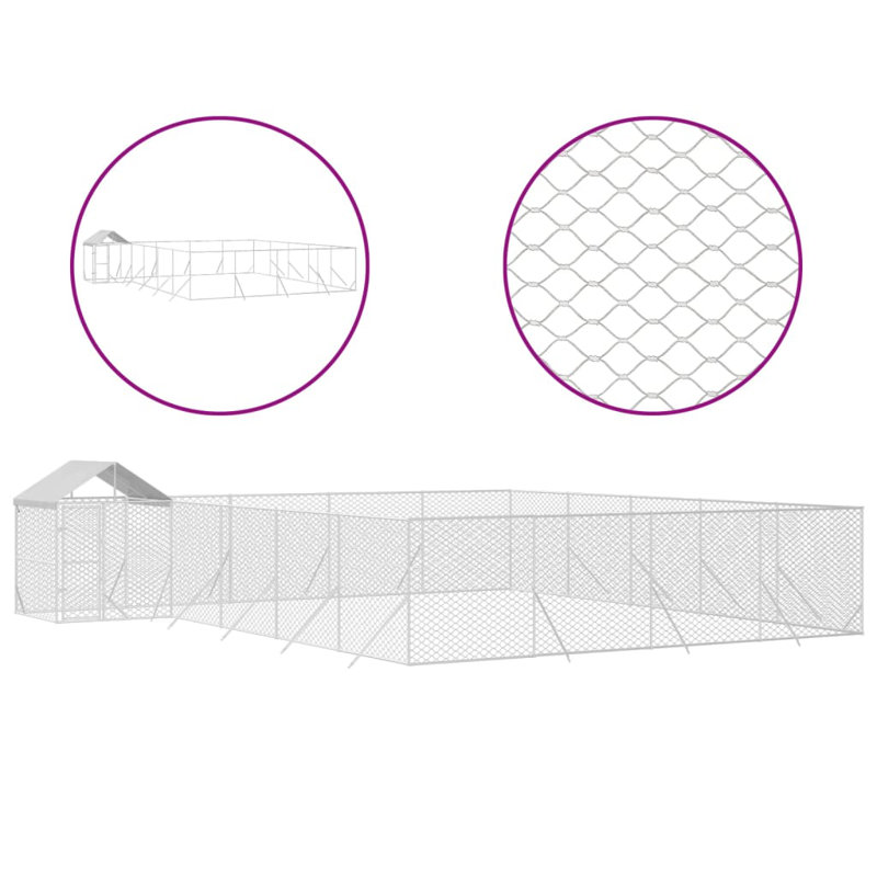 Antunez Dog House, 250cm H x 1000cm W x 800cm D