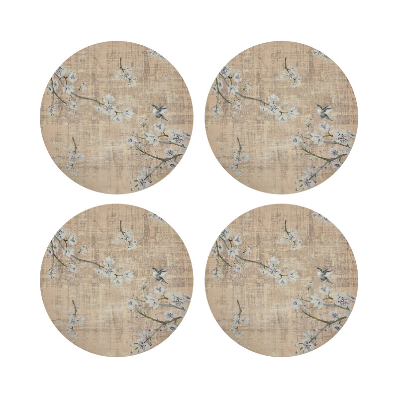 Blossom Fantasia Pebble 16" Vinyl Placemat, Romance