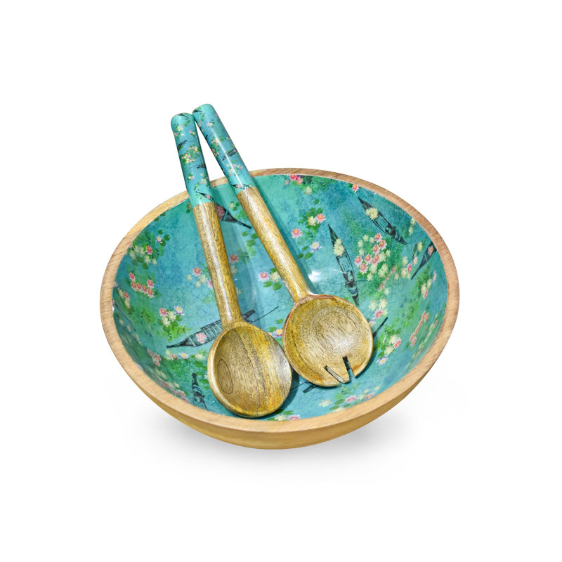 Red Barrel Studio® Wood Salad Bowl