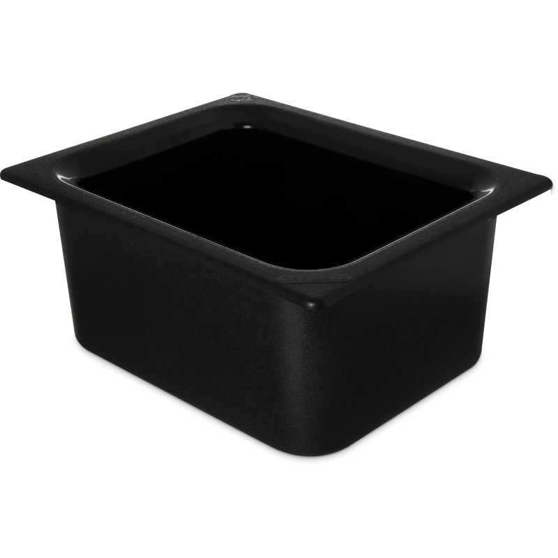 Carlisle Food Service Products Coldmaster® 1.5 Gallons Rectangle Plastic Food Storage Container, Black
