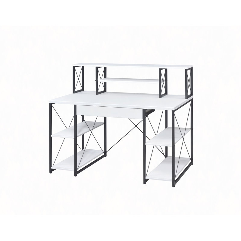 All Purpose White Finish Writing Desk, White