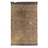 Moroccan Area Rug in Brown